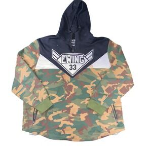 Ewing Patrick Ewing Hoodie Mens 3XL Camo Black Quarter Zip 33 Basketball
